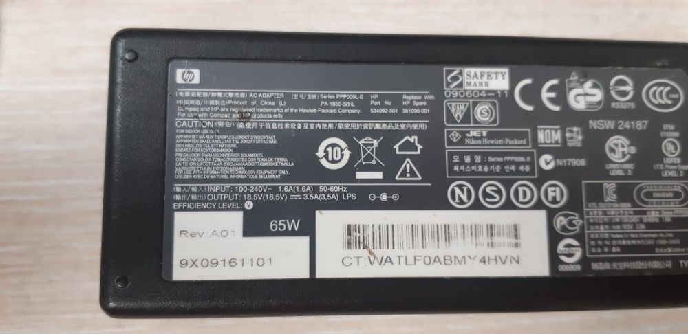 Зарядки / блоки питания hp (оригинал) и другие модели.