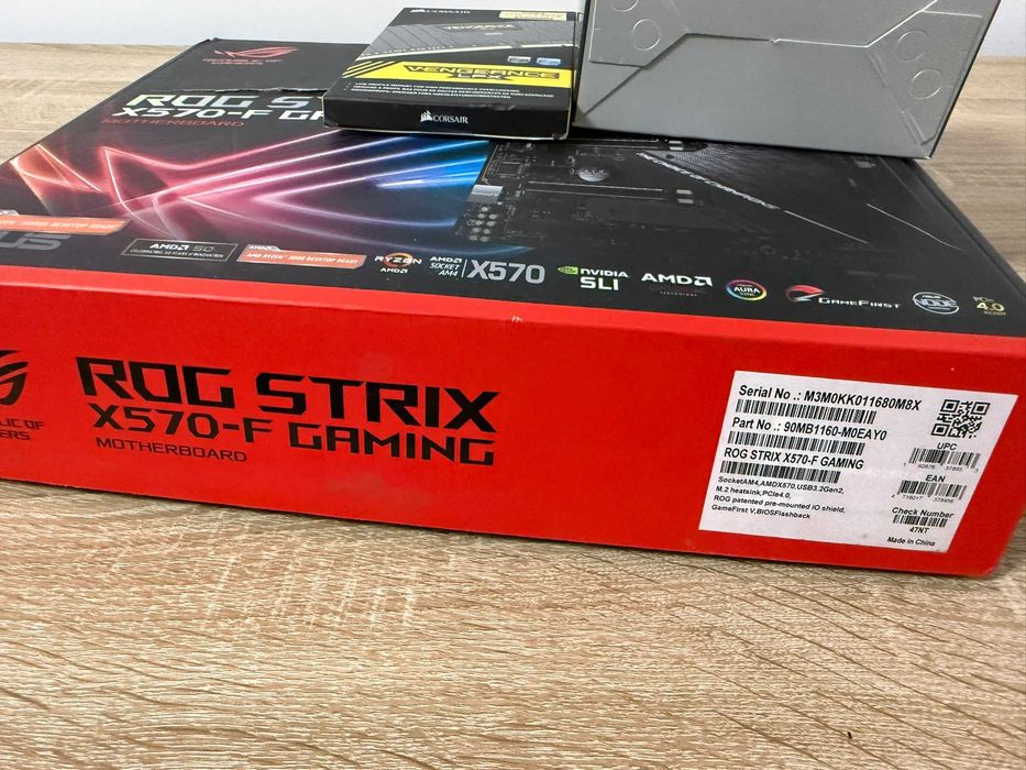 Kit AMD RYZEN 5900x, CORSAIR 32 GB RAM 3200MHZ DDR4, Placa baza ASUS ROG X570-F