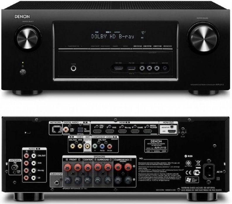 Denon avr 2113 7.1x125w 4K 3D AirPlay  Network Receiver