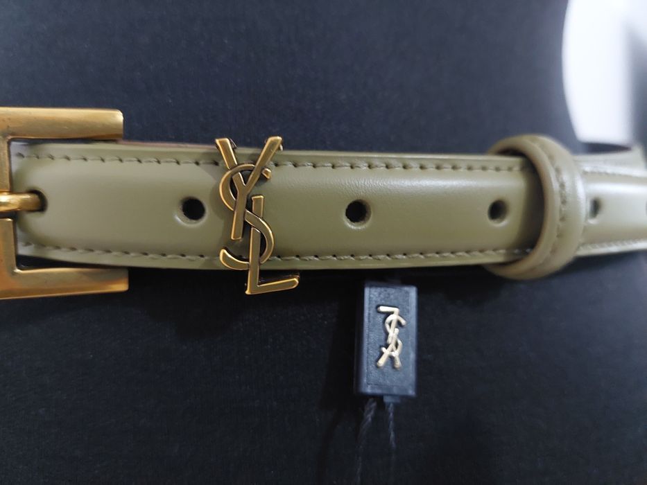 Curea din piele de vițel YSL, full box!