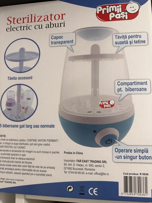 Sterilizator biberoane bebelusi