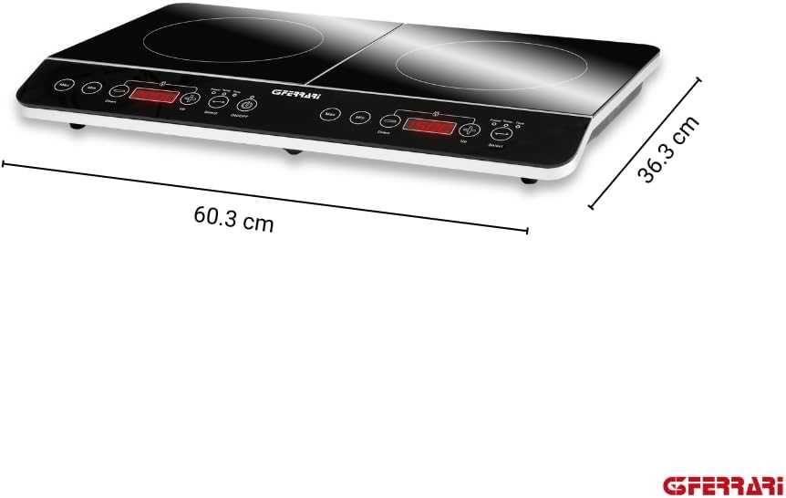 Индукционен плот с 2 плочи G3Ferrari (G10047) Закалено стъкло 3500W Hi-Tech-Chef
