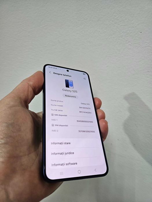 Samsung Galaxy S25, 128 GB, 12 GB, impecabil, Garantie.