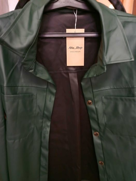 Рубашка из искусственной эко- кожи