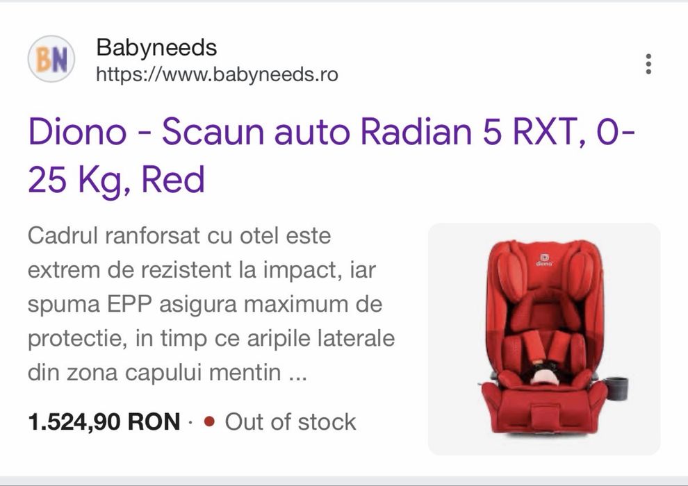 Scaun masina copii Diono