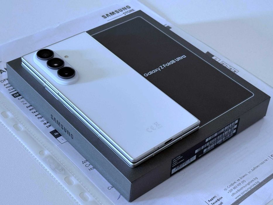 Бартер! НОВ! 24м.Гаранция! Samsung Galaxy Z Fold 8 Ultra Cream (Бял) 0 Цикъла.
