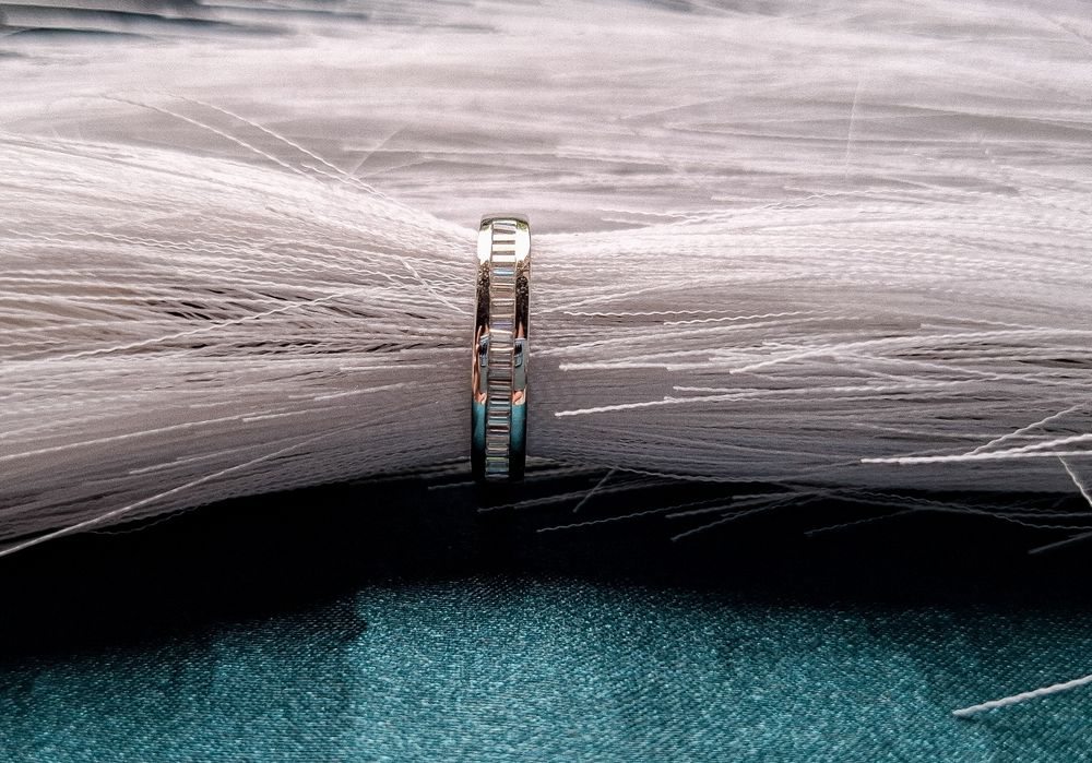Inel cu moissanite