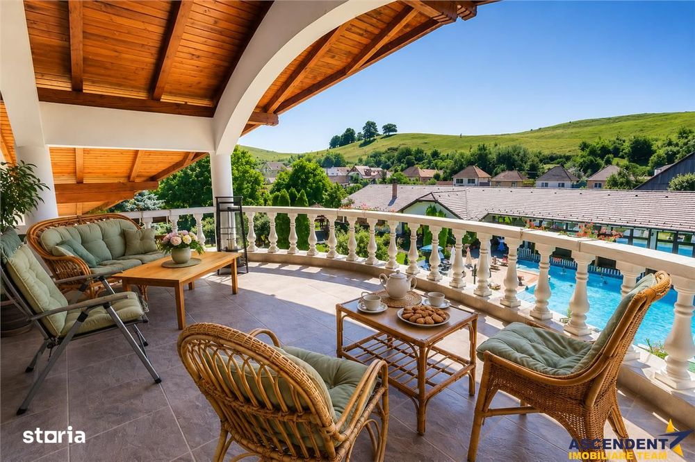 Hotel 3* + Pensiune 4*, piscina, teren tenis, 6.200mp parc privat +, S