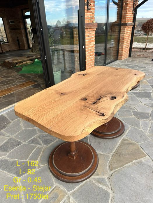 Blat masa / Masa lemn masiv (Cires, Stejar, Nuc), Blaturi