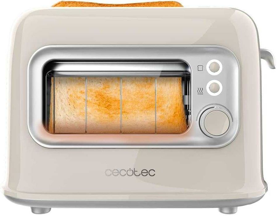 Тостер Cecotec RetroVision Beige 08042 | 700W | Стъклен прозорец