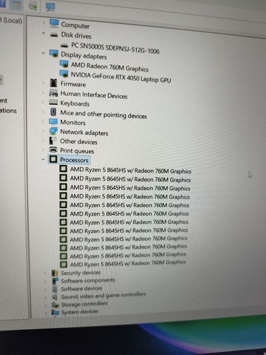 Laptop gaming 2025 HP Ryzen 5 8645HS RTX 4050 16GB 512SSD 144Hz NOU