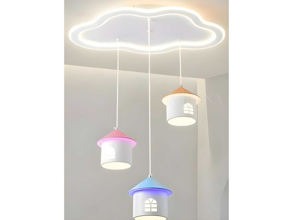 Люстра лед светодиодная, с 3 режимами освещения, для детской комнаты