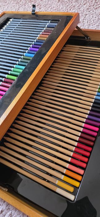 Set pictura si desen, trusa lemn, 174 piese