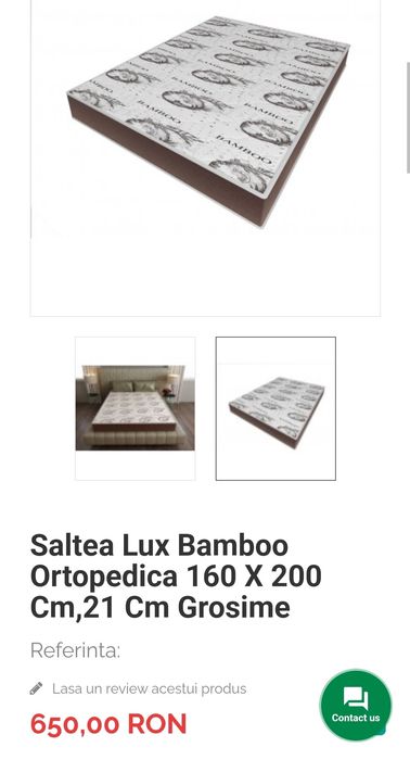 Saltea lux ortopedica 160x200cm