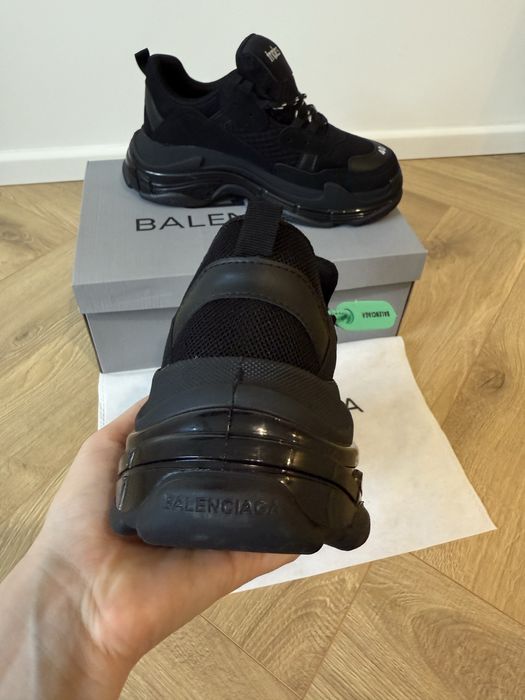 Adidasi Tripe S full black balenciaga