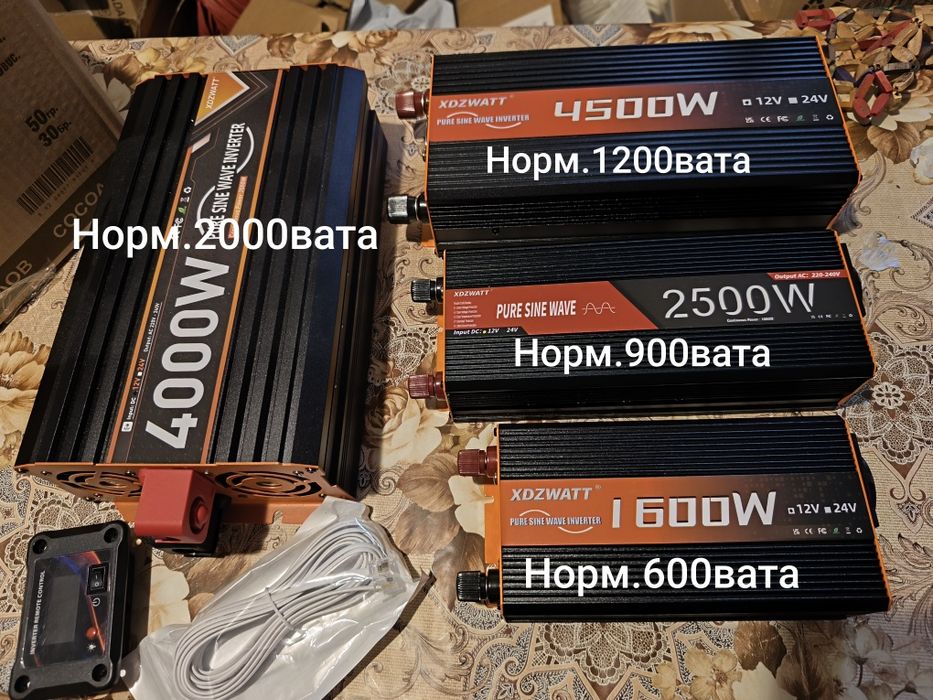 Инвертори чиста синусоида 12v-220v