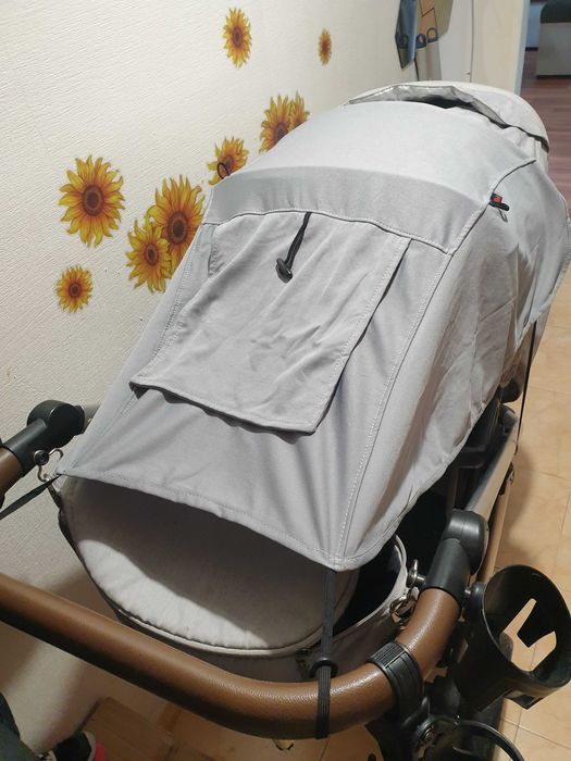 Детска количка Espiro NEXT Manhattan 2in1 сива + кошница и аксесоари