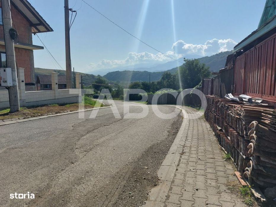 Teren intravilan 812 mp PUZ aprobat utilitati pe teren Talmaciu