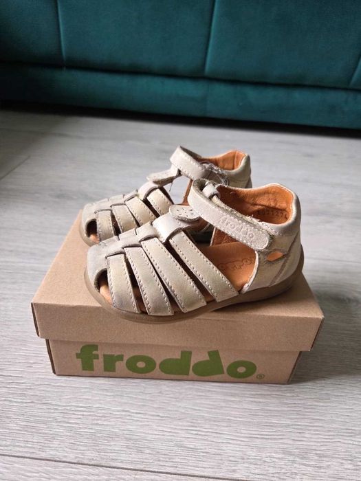 Sandale fete Froddo piele auriu Marime 21