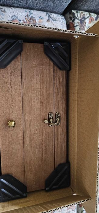 Cutie din lemn pentru ceasuri si bijuterii, SONGMICS, nuc