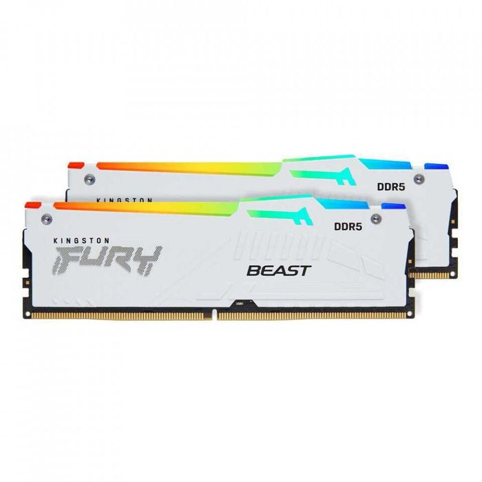 Kingston Fury Beast Alb (RGB) 32gb DDR5  CL 30 6000 MT/s