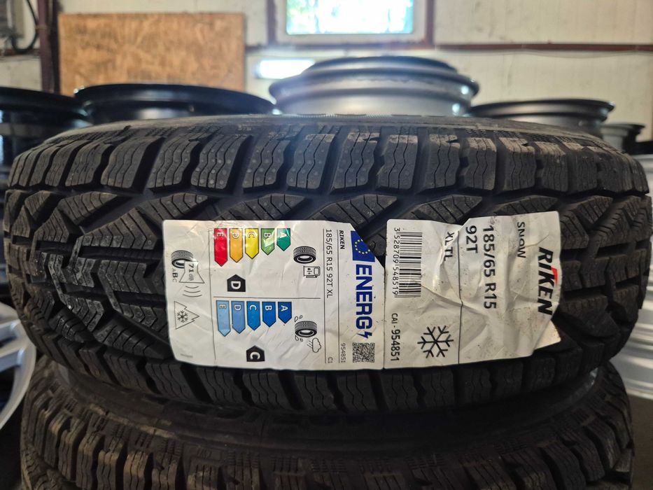 4 Anvelope M+S IARNA - 185/65/15 92T XL - RIKEN Snow - NOI - DOT 2025 !