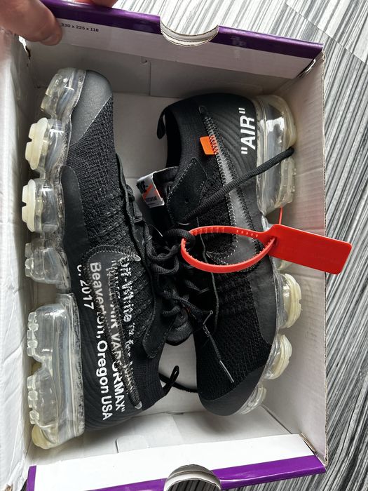 Nike Air Vapormax x Off White Negri Mărimea 44 Adidași Sneakers Bărbați Noi în Cutie