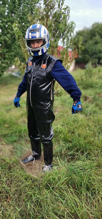 Combinezon moto din piele ecologică