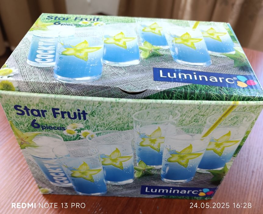 Стаканы Luminarc и рюмки на ножке