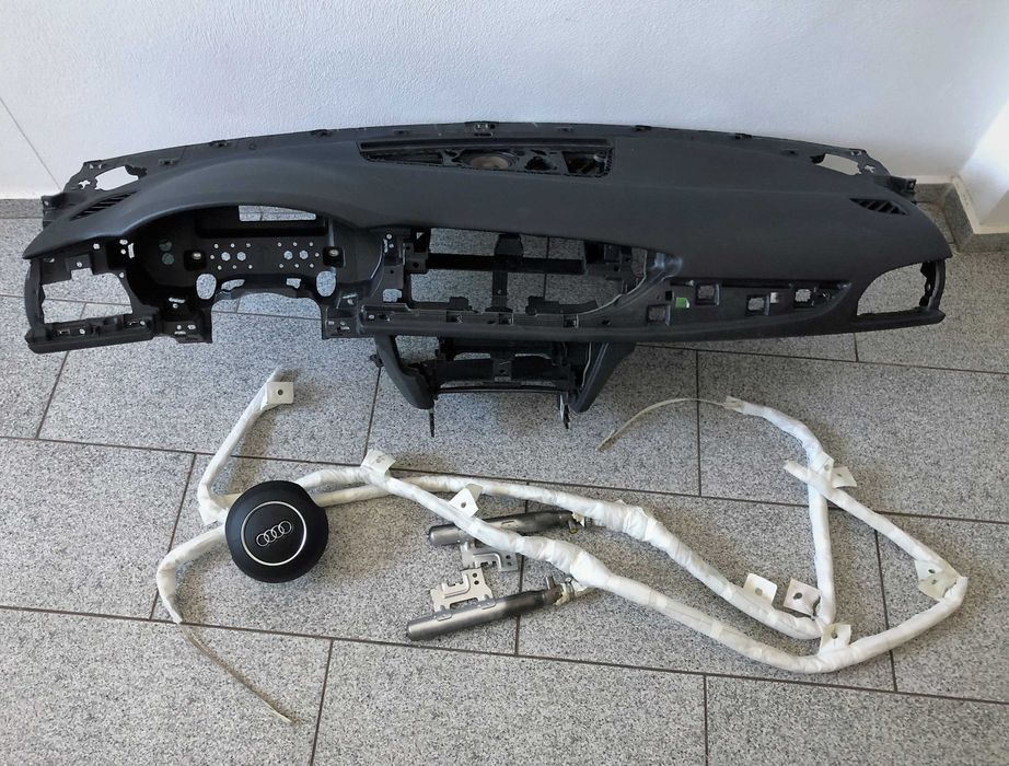 Audi  A7  4g kit airbag volan pasager plansa de bord maro set centuri