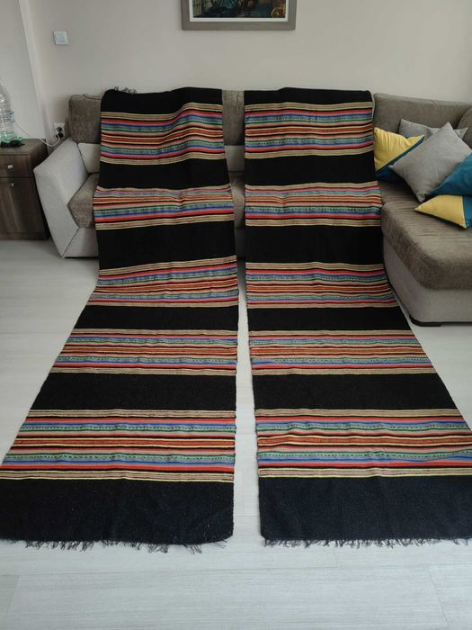 Домашно тъкани вълнени черги