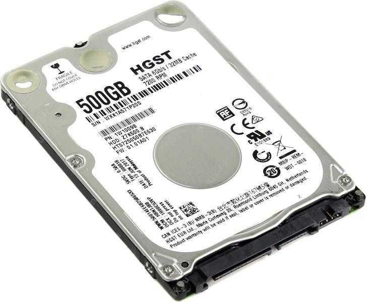Hard Disk 500GB Laptop 7200rpm 24 ore folosit Hdd HGST Sata 3