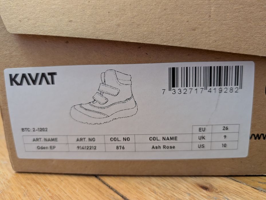 Ghete copii Kavat Oden Ash Rose 26 cizme incaltaminte bocanci