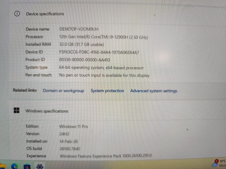 Dell Precision 5570,  i9-12900H, 32GB DDR5, RTX A2000 8GB, SSD 512GB