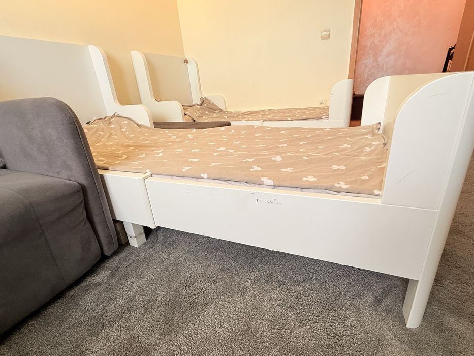 Детско разтегателно (регулиращо) легло с матрак 2 бр