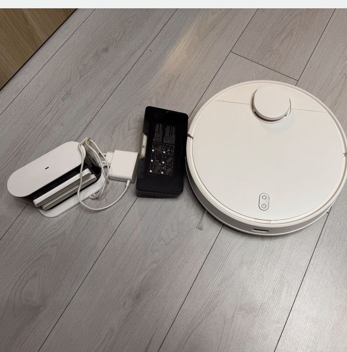 Robot de aspirare Xiaomi S10 BHR5988EU, Wi-Fi, aspirare&spalare simultana, 45 W, autonomie 130 min, 3200mAh, recipient  apa 170 ml, alb