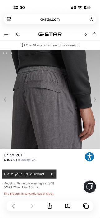 G-Star RAW Chino RCT pants