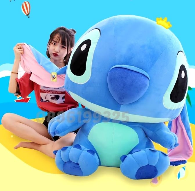 Голям плюшен Стич от 100см до 140см Гигантски плюшен Стич Lilo Stitch