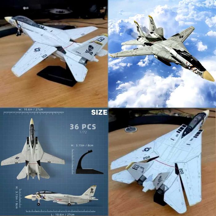 Macheta Avion F-14A / SU-35S scara 1:72 / 1:100 / 27cm/22cm