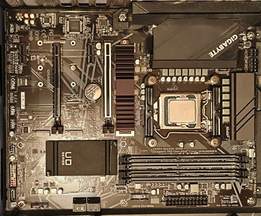 i9 11900k + gigabyte z590 ud ac