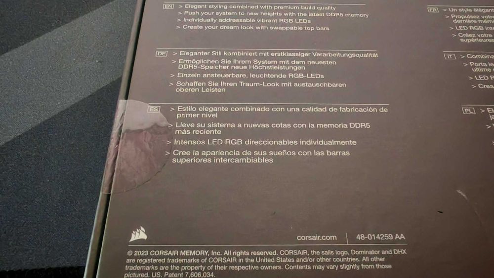 НОВА! Рам памет Corsair Dominator Titanium RGB 2x16GB 32GB DDR5 CL30