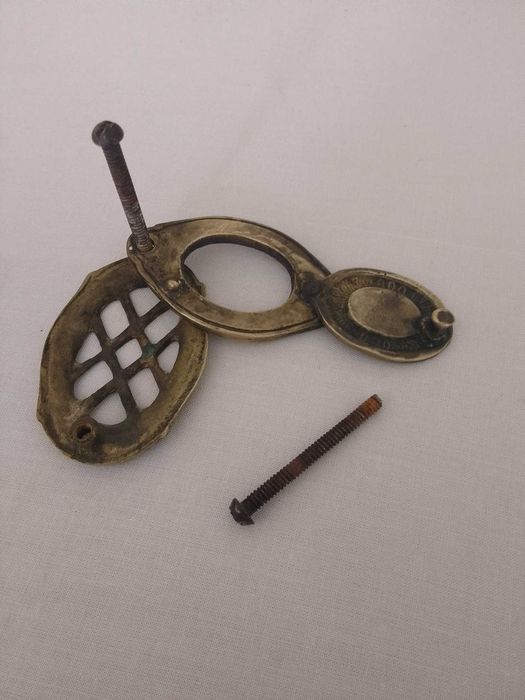 19век щипка за входна врата бронз рядка находка