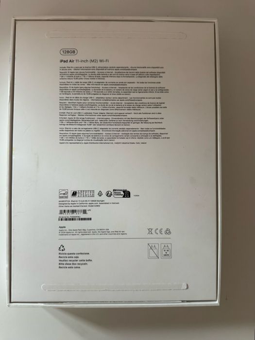 iPad Air 11-inch (M2) Wi-Fi 128GB 2024