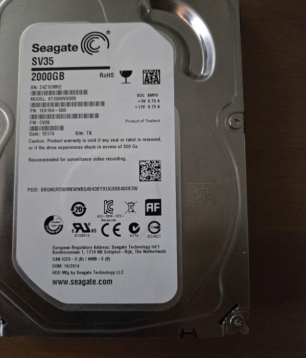HDD 2 TB WD Green Power