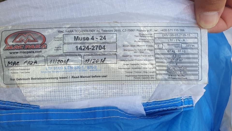 Парапланер екипировка