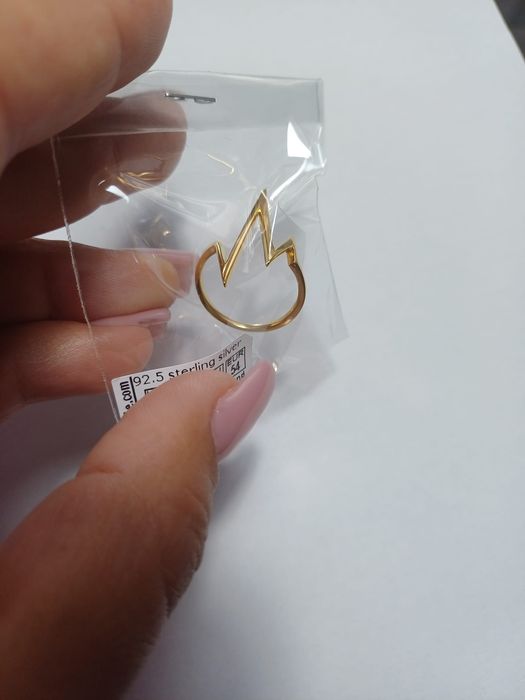 Inel din argint placat cu aur de 18k