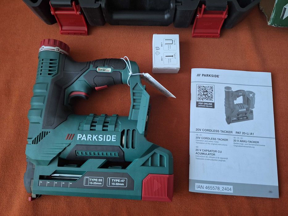 Capsator fara fir Parkside model 20 V PAT 20-Li A1