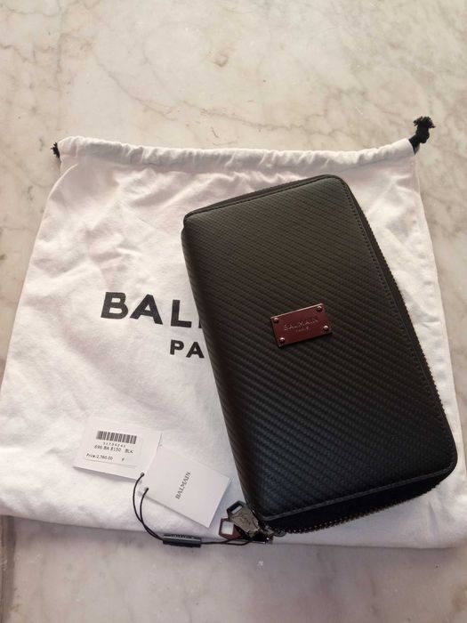 Borseta BALMAIN - Autentica - Paris Men Wallet Purse NOUA