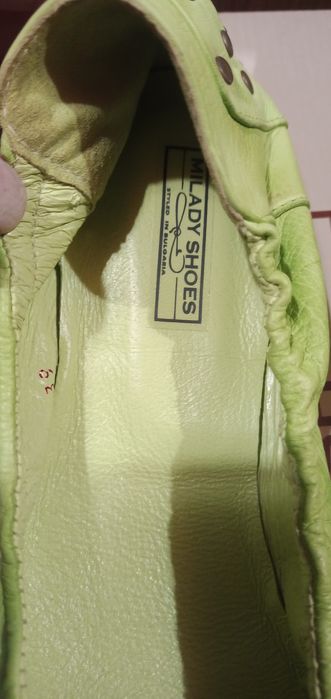 Дамски обувки естествена кожа и кецове-велур