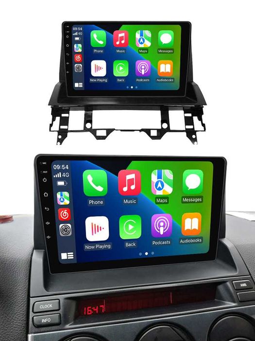 NAVIGATIE Android 14 Mazda 6 2002-2008 1/8 Gb Waze CarPlay + CAMERA